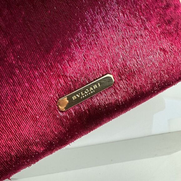 Bvlgari Merlot Zip Around Makeup Cosmetic Bag Case NEW! - Picture 6 of 8